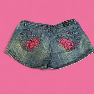 Apple Bottoms Jean Shorts with Pink embroidery